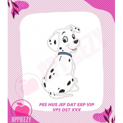 101 Dalmatians Puppies Applique Design 2