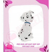 101 Dalmatians Puppies Filled Embroidery Design 2