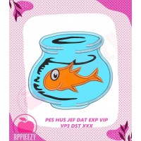 Dr Seuss The Fish Orange Fish Applique Design