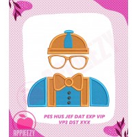 Learning with Blippi Embroidery Design