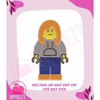 Lego Filled Embroidery Design 1
