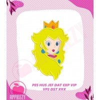 Mario Peach the Princess Applique Design