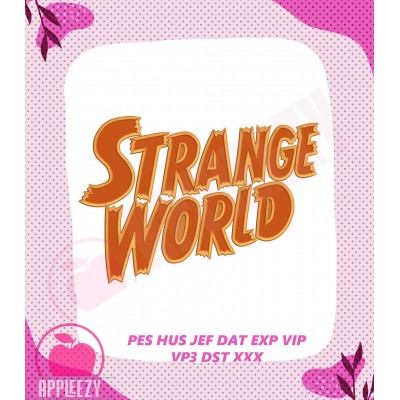 Strange World Logo Applique Design